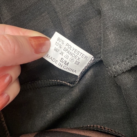 Fall Preppy Academia Pants: High Waist Labyrinth Leggings Size S/M - Picture 11 of 11